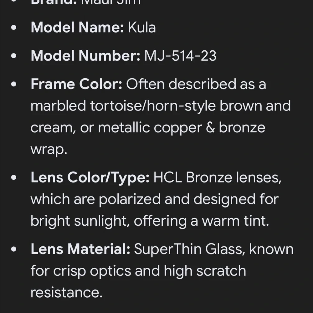 Maui Jim Kula Tortoise and Bronze Sunglasses - Picture 4 of 5